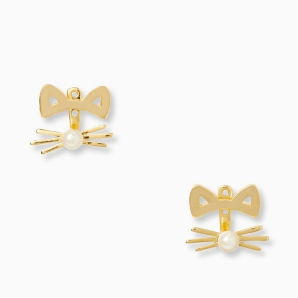 🆕SALE Kate Spade Out West Cat Ear Jacket Earrings